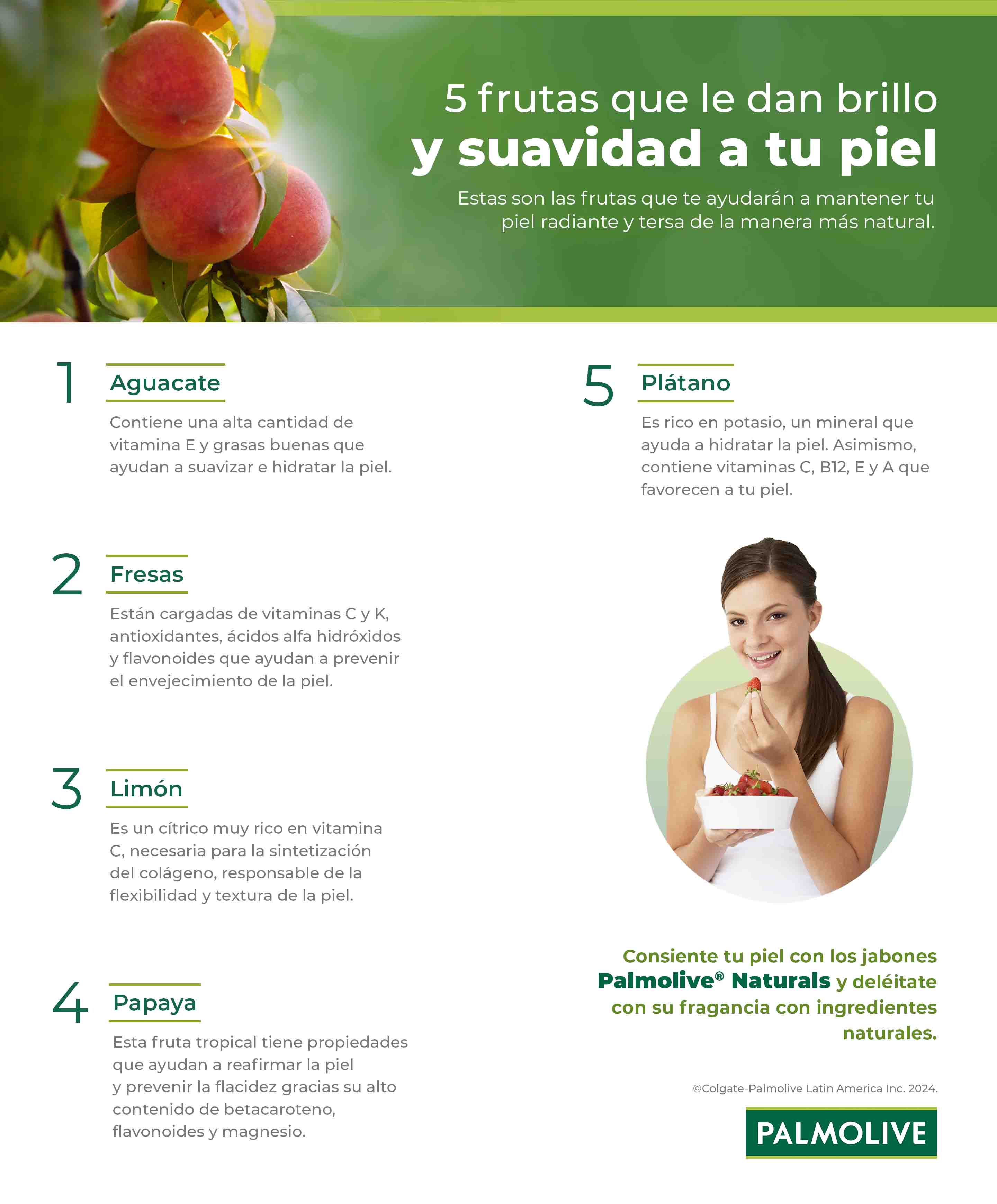 5 frutas que le dan brillo y suavidad a tu piel